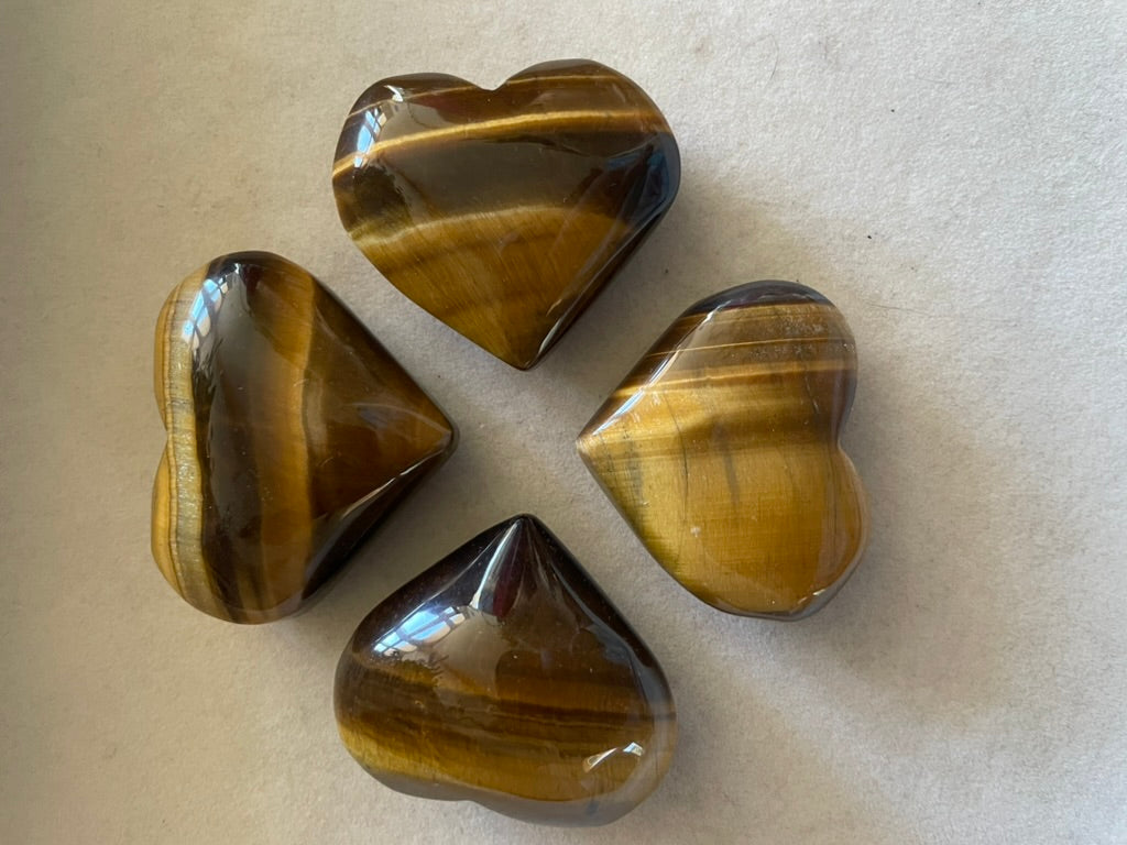 Tiger Eye Hearts