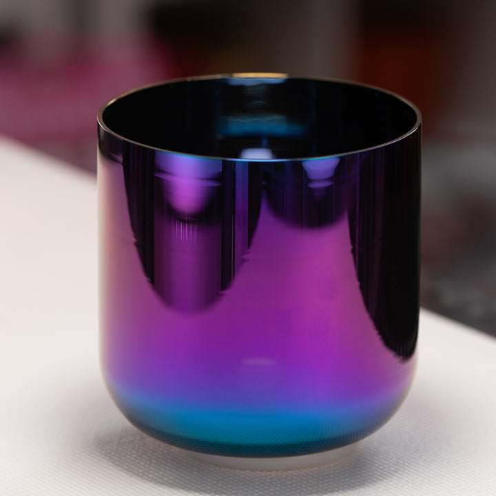 7" D+35 Celestial Rainbow Crystal Singing Bowl