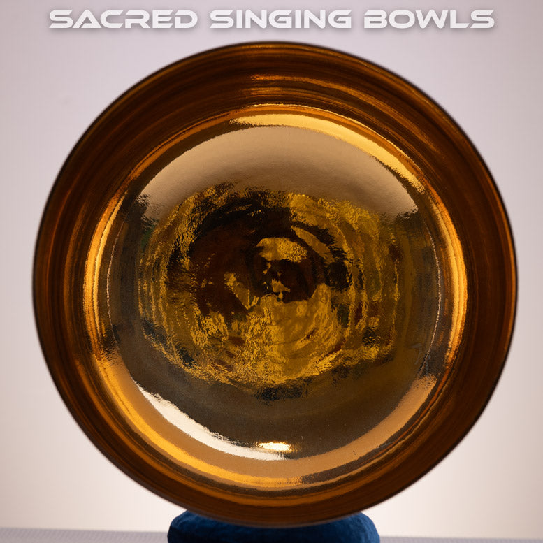 12" A+16 24K Gold Crystal Singing Bowl  | Sacred Singing Bowls