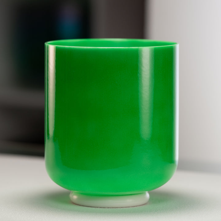 7" D+25 Emerald Heart Crystal Singing Bowl