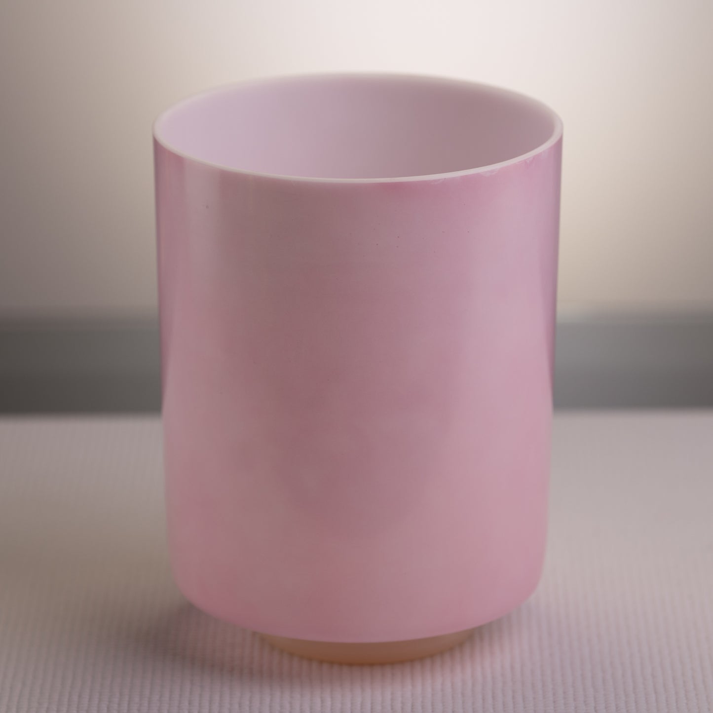 8" E+25 Pink Ocean Gold, Tall Crystal Singing Bowl, Crystal Tones™