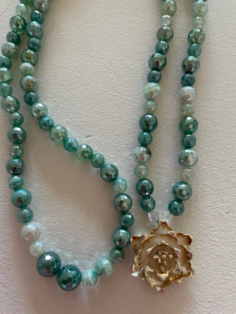 Green Agate Mala