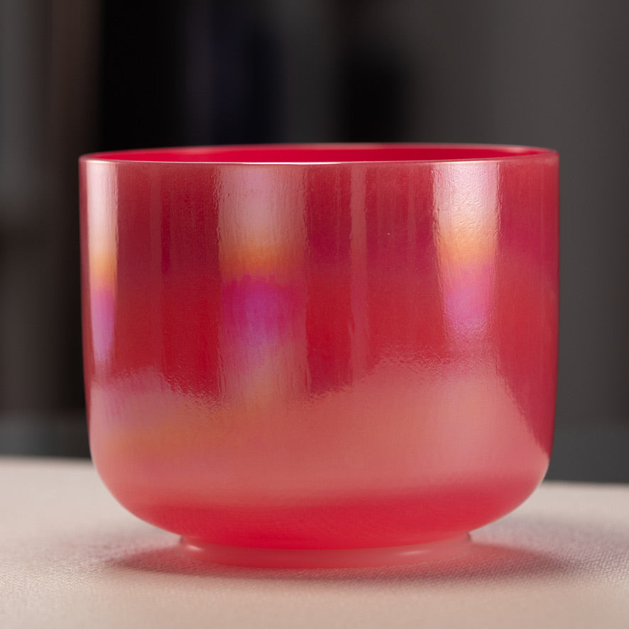7" A-24 Dreamy Peony Celestial Frosted Singing Bowl