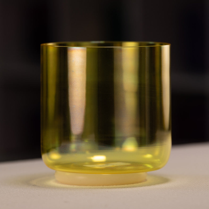 6" E+10 Radiant Sun Crystal Singing Bowl, Perfect Pitch