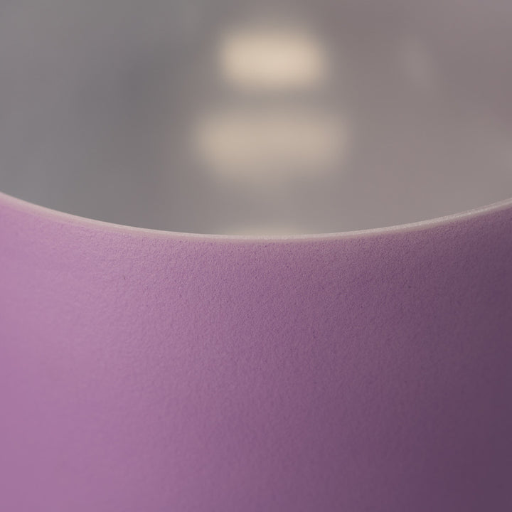 10.75" B+3 Frosted Lilac Blossom Crystal Singing Bowl
