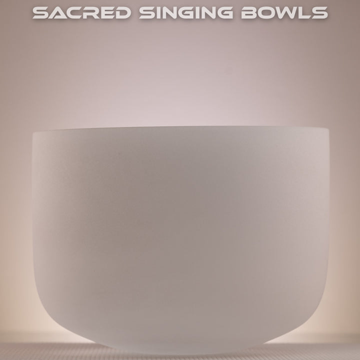 12" E+33 Frosted Crystal Singing Bowl