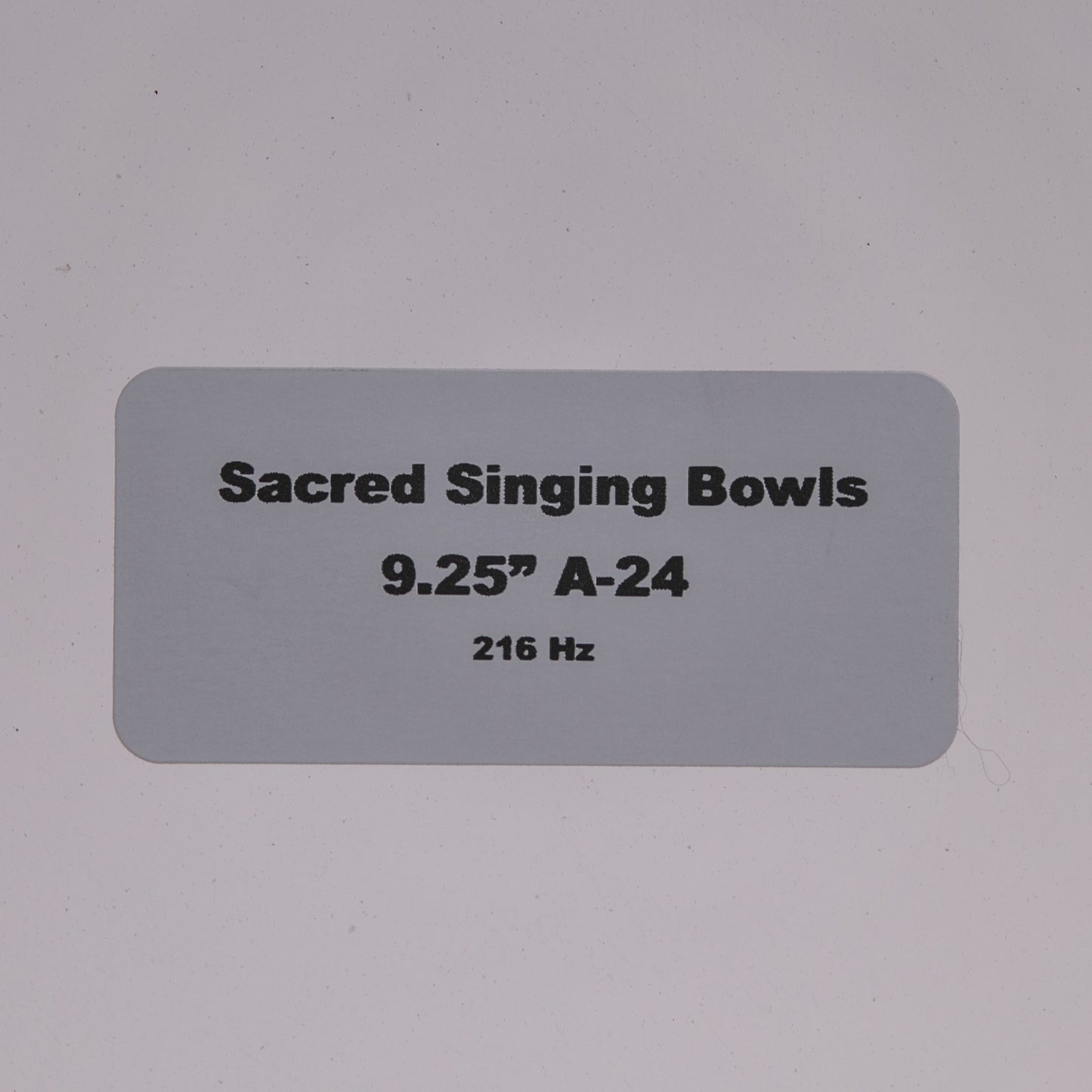 9.25" A-24 Clear Quartz Crystal Singing Bowl, Sacred Singing Bowls