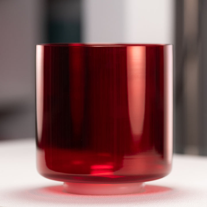 7" C#-1 Ruby Ray Crystal Singing Bowl, Perfect Pitch