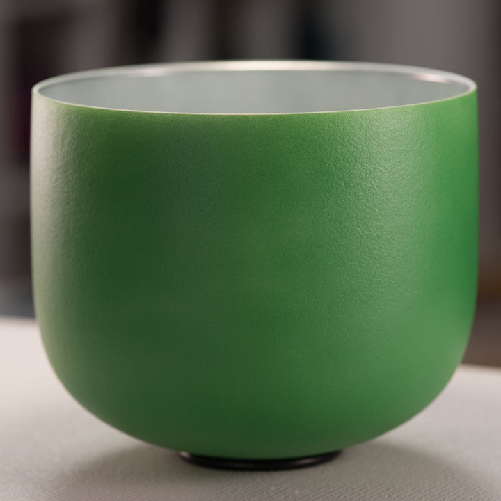 10.75" C-30 Frosted Sacred Sage Crystal Singing Bowl