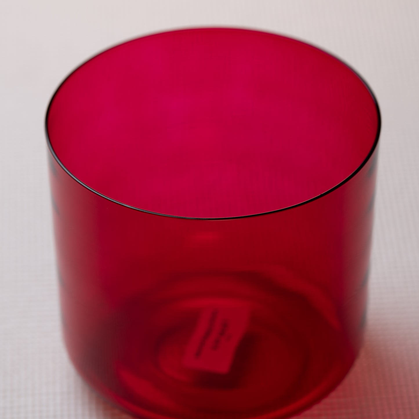 6.75" C#-23 Ruby Color Crystal Singing Bowl, Sacred Singing Bowls