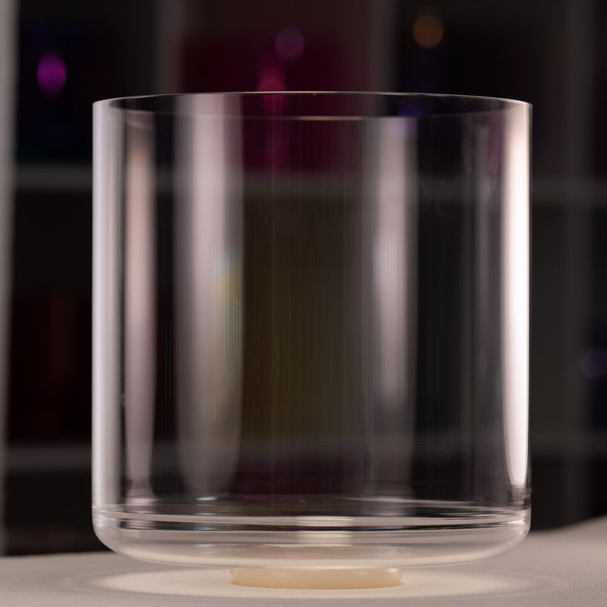 11" A-16 Clear Quartz Crystal Sacred Symphony Bowl, Tall