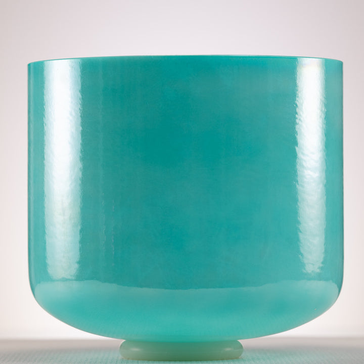 11" B-5 Turquoise Tide Crystal Singing Bowl, Perfect Pitch