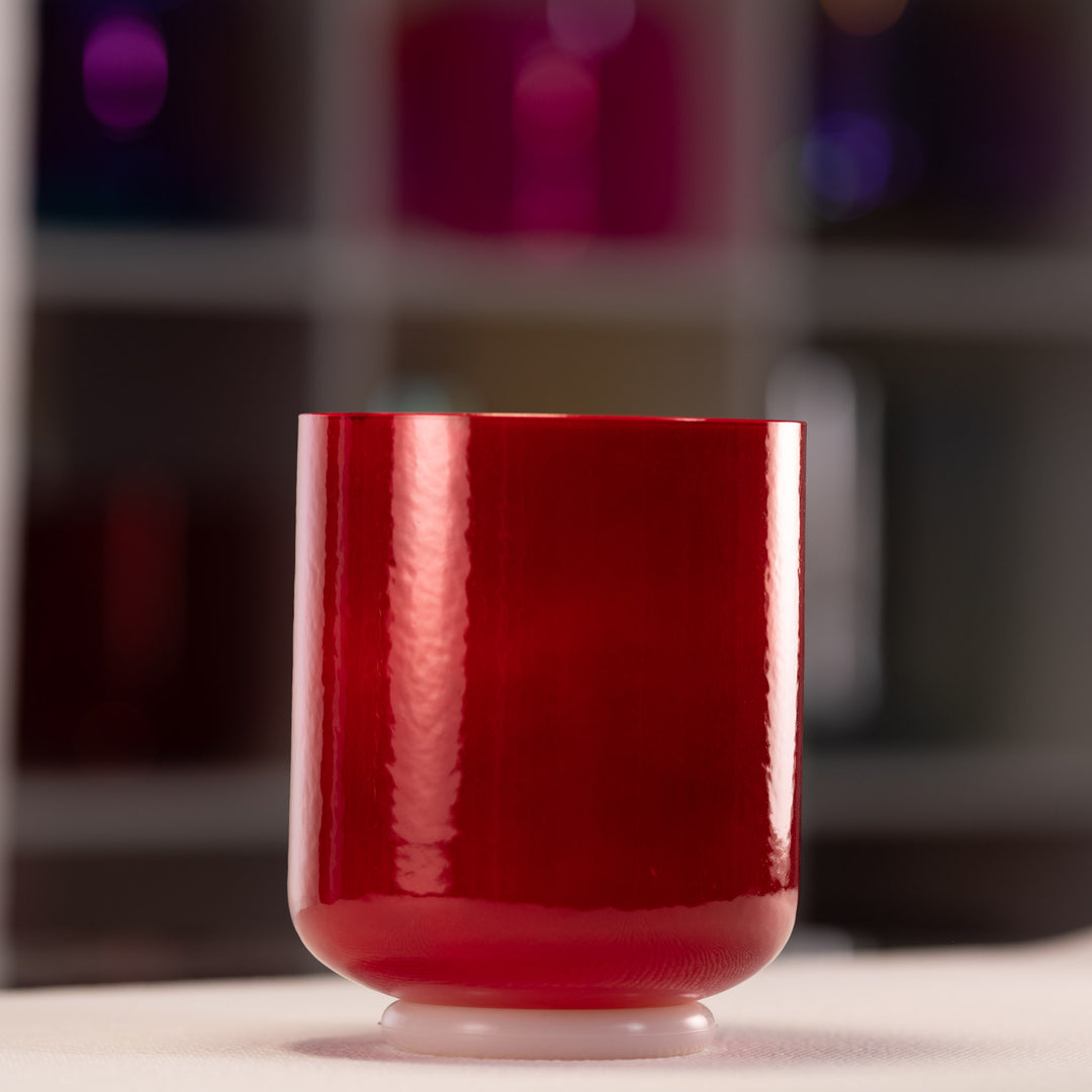 6.5" G+47 Crimson Dawn Crystal Singing Bowl