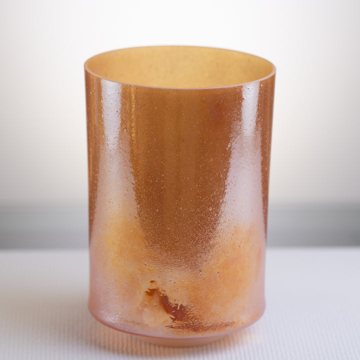 8" C#-50 Carnelian Palladium Morph Tall Crystal Singing Bowl, Crystal Tones™