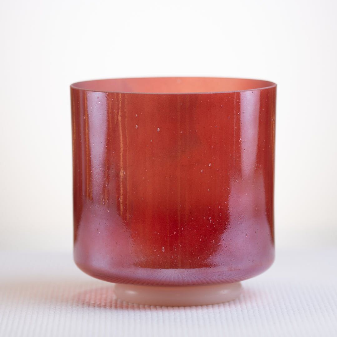 7" C-45 Ruby White Light Gold bowl from Crystal Tones