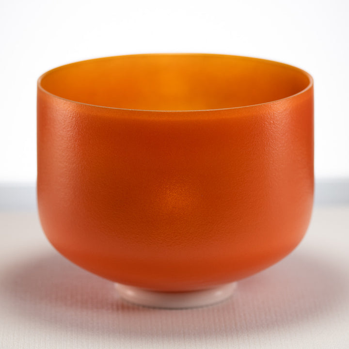 10" D#-25 Setting Sun Frosted Crystal Singing Bowl