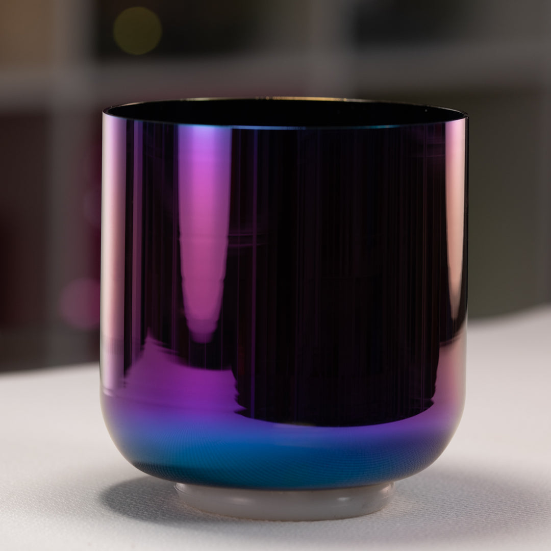 7" D+35 Celestial Rainbow Crystal Singing Bowl