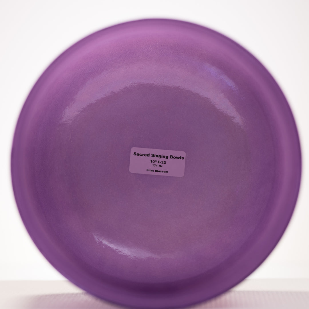 10" F-32 Lilac Blossom Crystal Singing Bowl