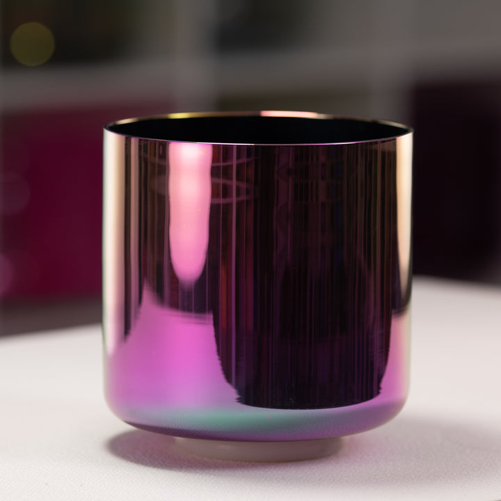 7.5" C+20 Celestial Rainbow Crystal Singing Bowl