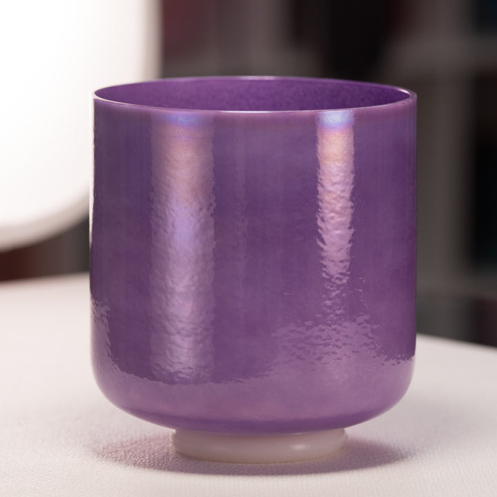 8" D#-28 Lilac Blossom Crystal Singing Bowl