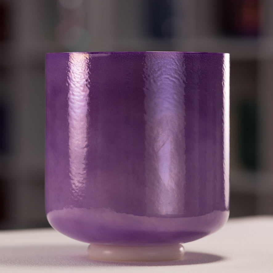 8" B-45 Lilac Blossom Crystal Singing Bowl