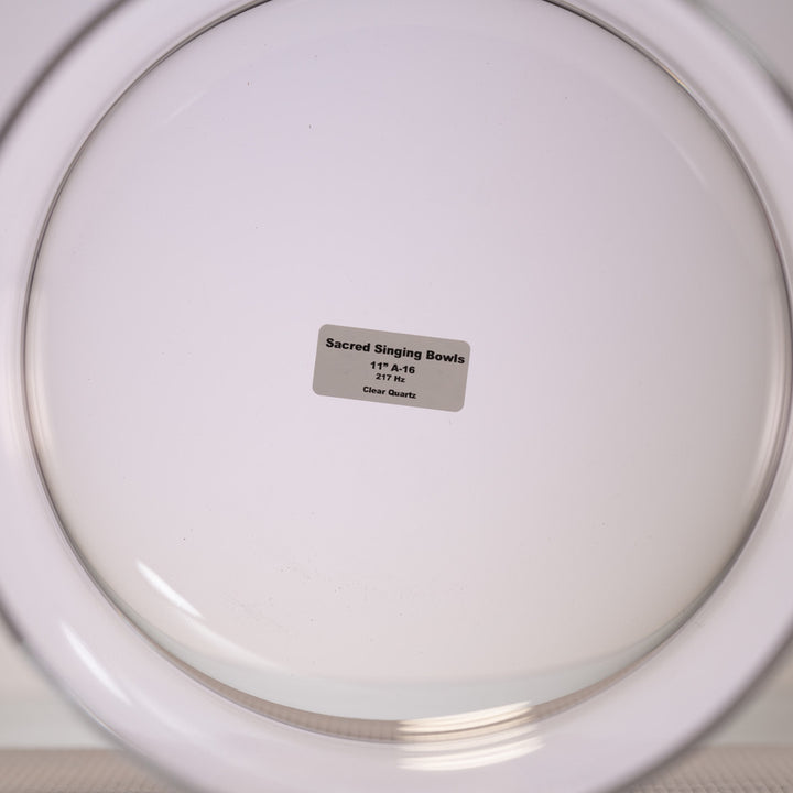 11" A-16 Clear Quartz Crystal Sacred Symphony Bowl, Tall