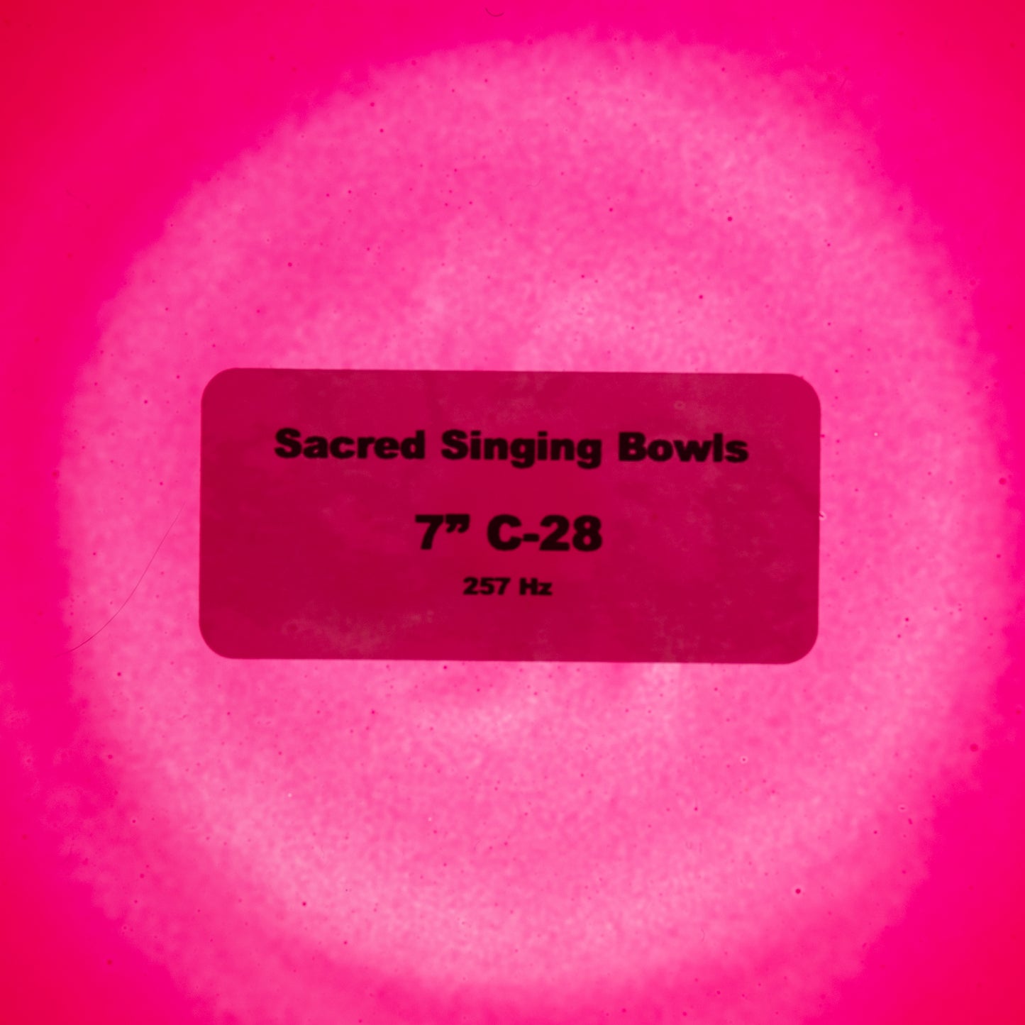 7" C-28 Ruby Color Crystal Singing Bowl, Sacred Singing Bowls