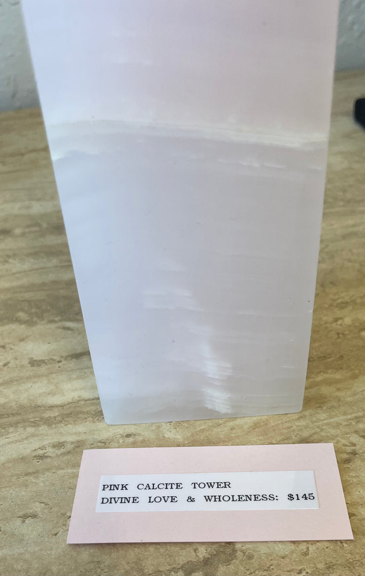 Light Pink Calcite Tower