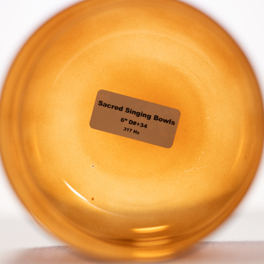 6" D#+34 Sacred Ground Crystal Singing Bowl