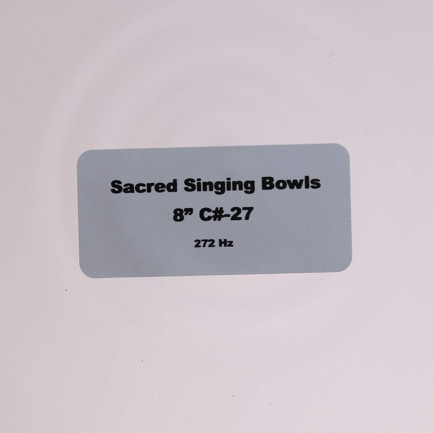 8" C#-27 Clear Quartz Crystal Singing Bowl, Sacred Singing Bowls