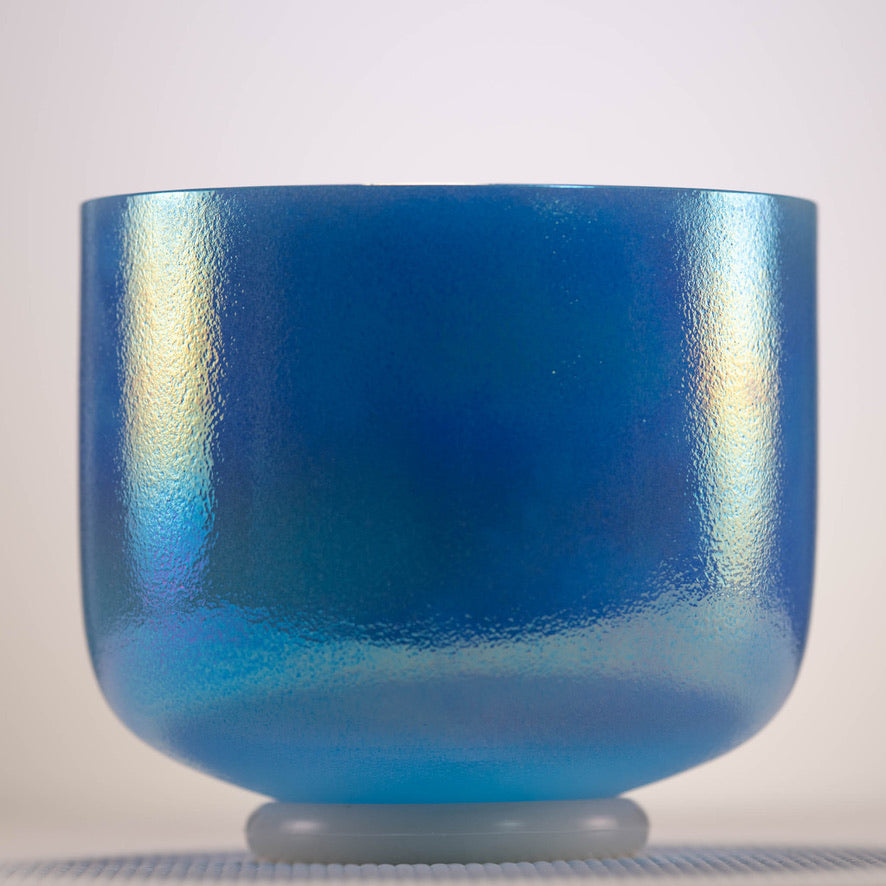 8" D#-25 Father Sky Celestial Frosted Singing Bowl