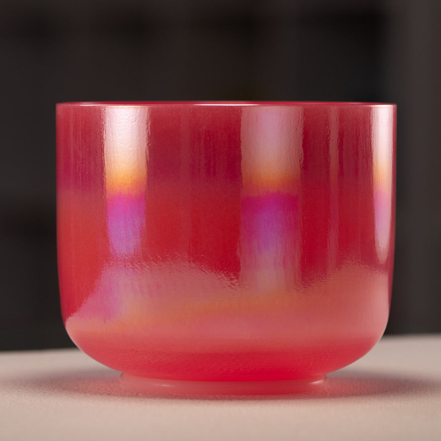 7" A-24 Dreamy Peony Celestial Frosted Singing Bowl