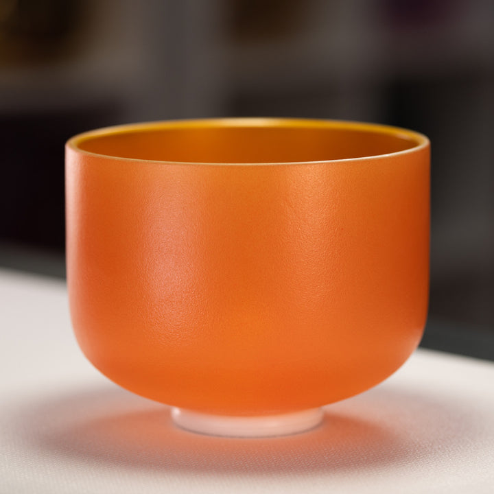 10" B-29 Setting Sun Frosted Crystal Singing Bowl
