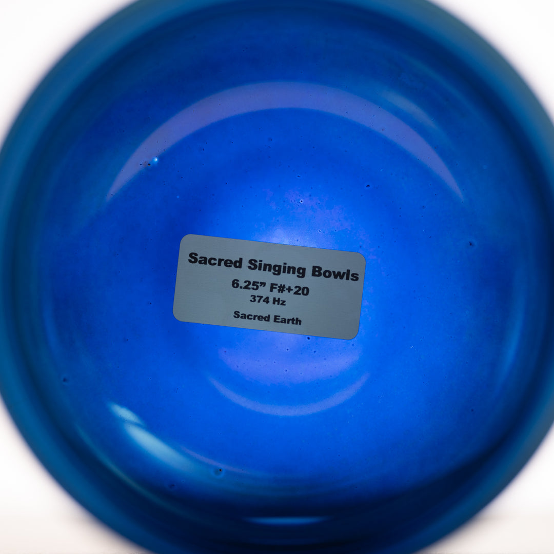 6.25" F#+20 Sacred Earth Crystal Singing Bowl