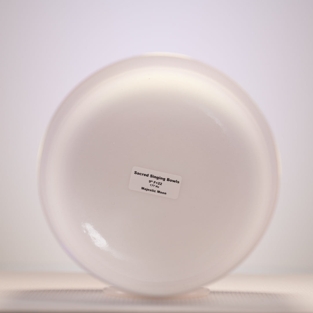 9" F+22 Majestic Moon Crystal Singing Bowl