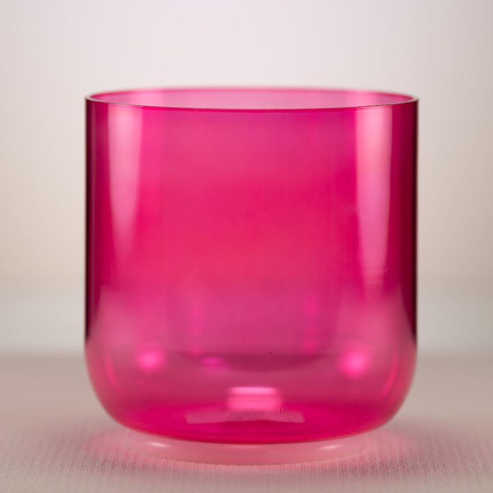 6" F#-46 Pink Lotus Crystal Singing Bowl