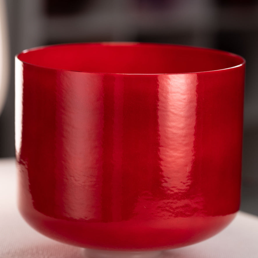 12" C#-42 Crimson Dawn Crystal Singing Bowl