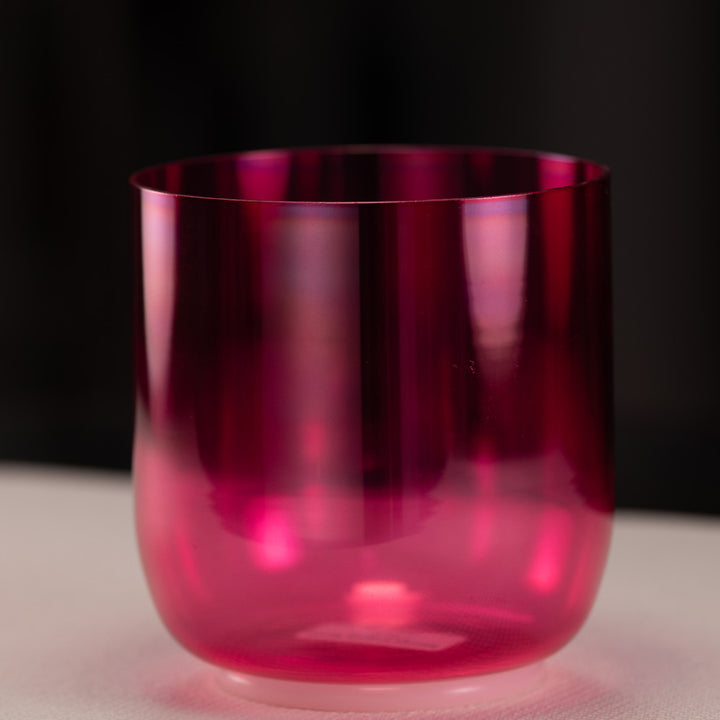 6.25" F#+14 Pink Lotus Crystal Singing Bowl