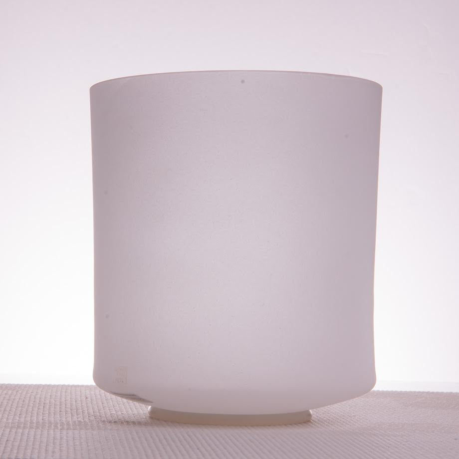 9" E-20 Selenite, Tall, Morph Crystal Singing Bowl, Crystal Tones™