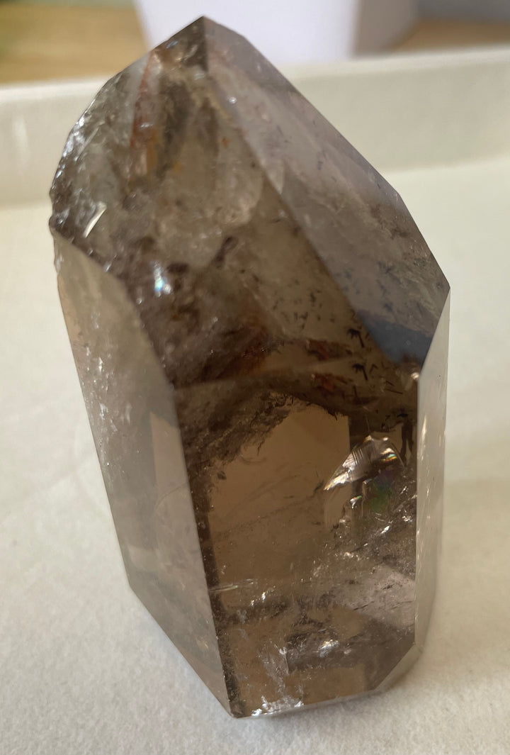 Smoky Quartz Tower with Thousand Layer Quartz