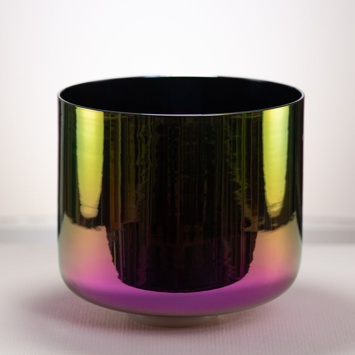 11" D+42 Celestial Rainbow Crystal Singing Bowl