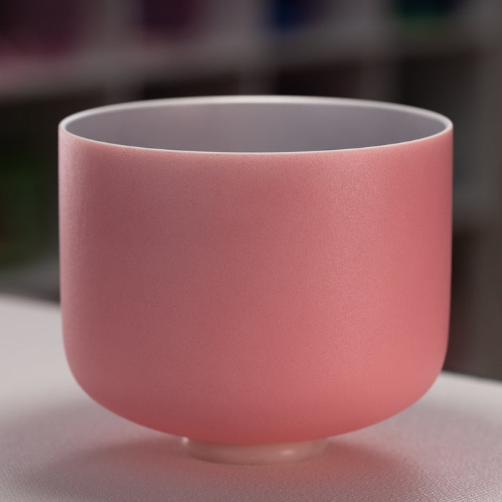 Light Pink Frosted Singing Bowl