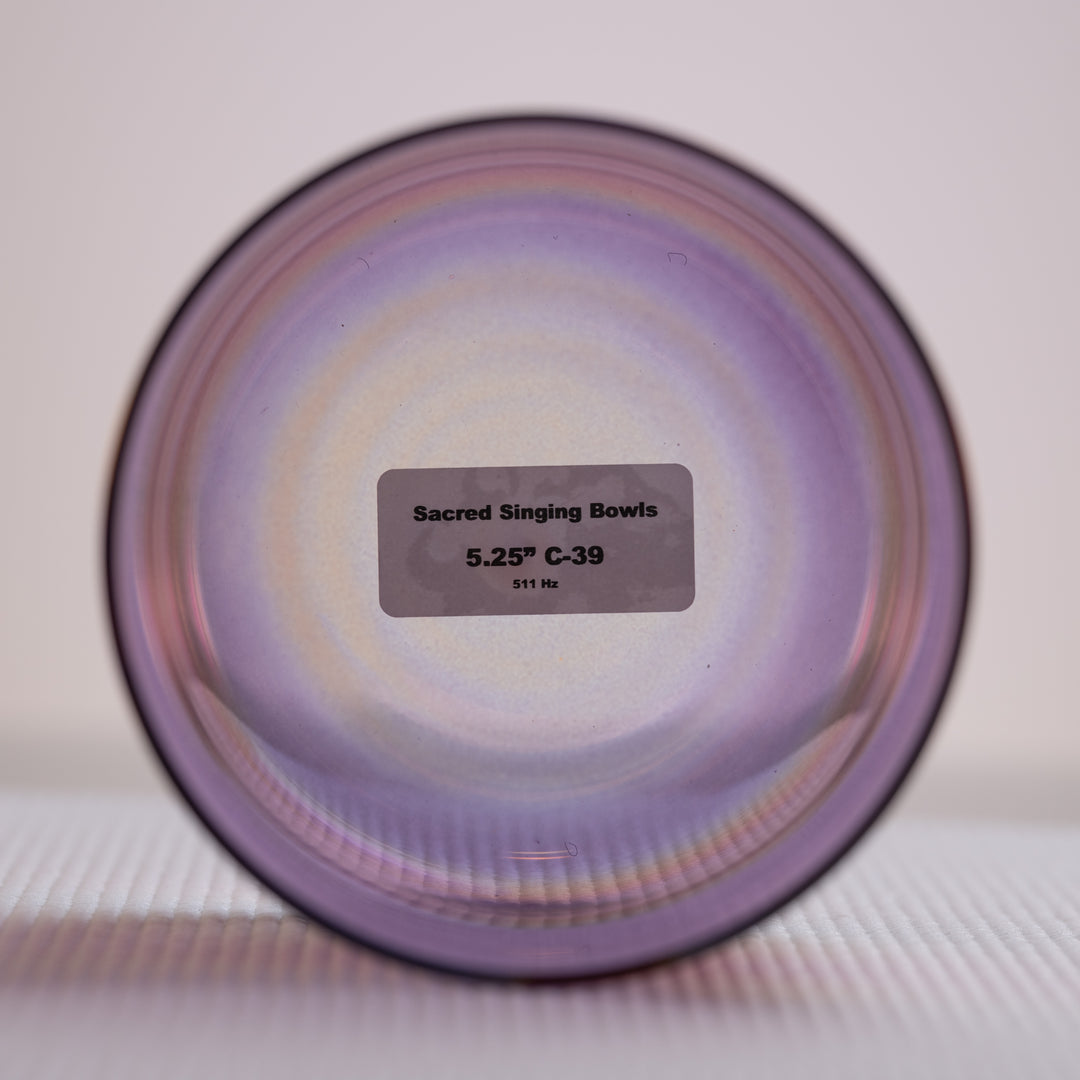 Crystal bowl for meditation teachers