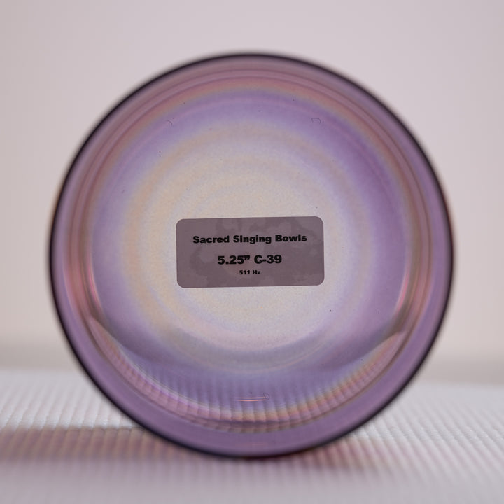 Crystal bowl for meditation teachers