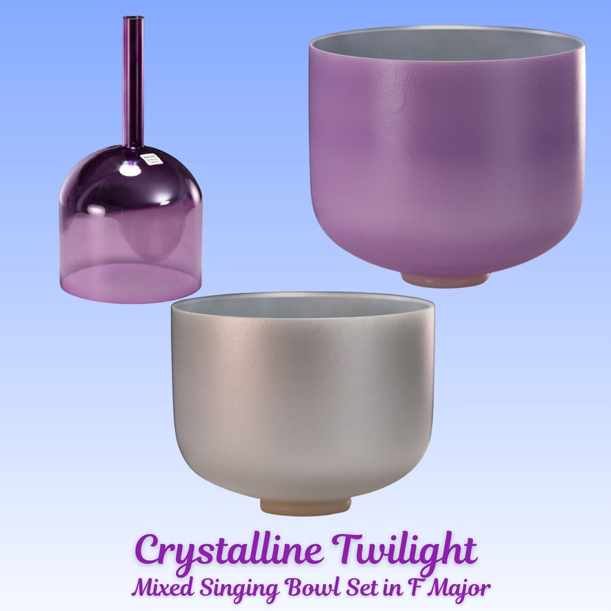 Crystalline Twilight Singing Bowl Set from Bowls of Sound
