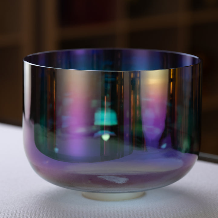 12" D#-45 Aurora Sky Crystal Singing Bowl