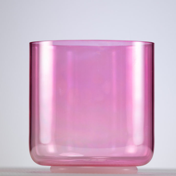 6.25" F#+25 Pink Lotus Crystal Singing Bowl