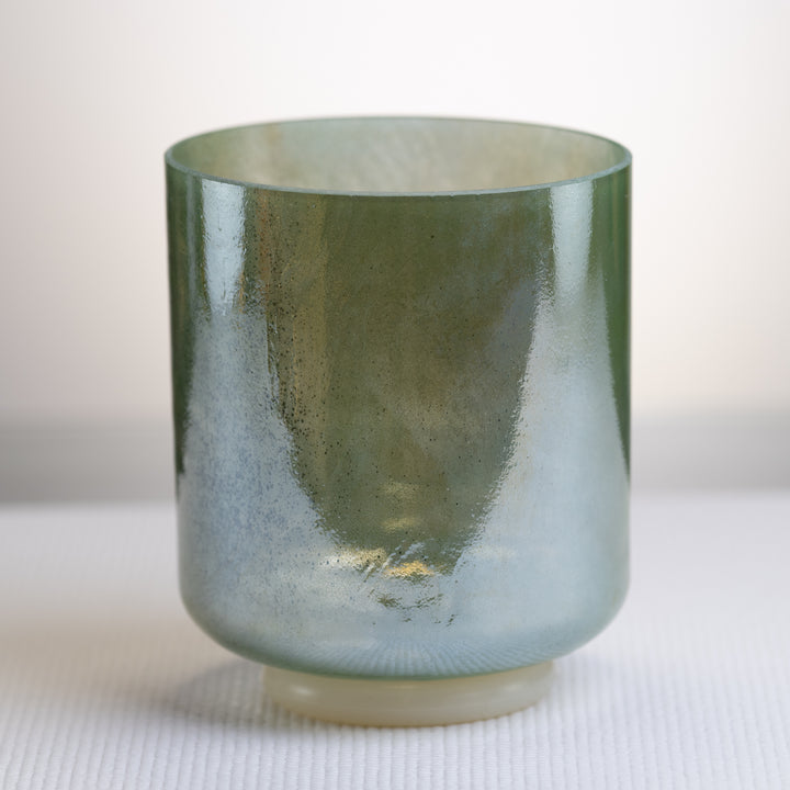 7" F-35 Malachite Palladium with Palladium inside Crystal Singing Bowl, Crystal Tones™