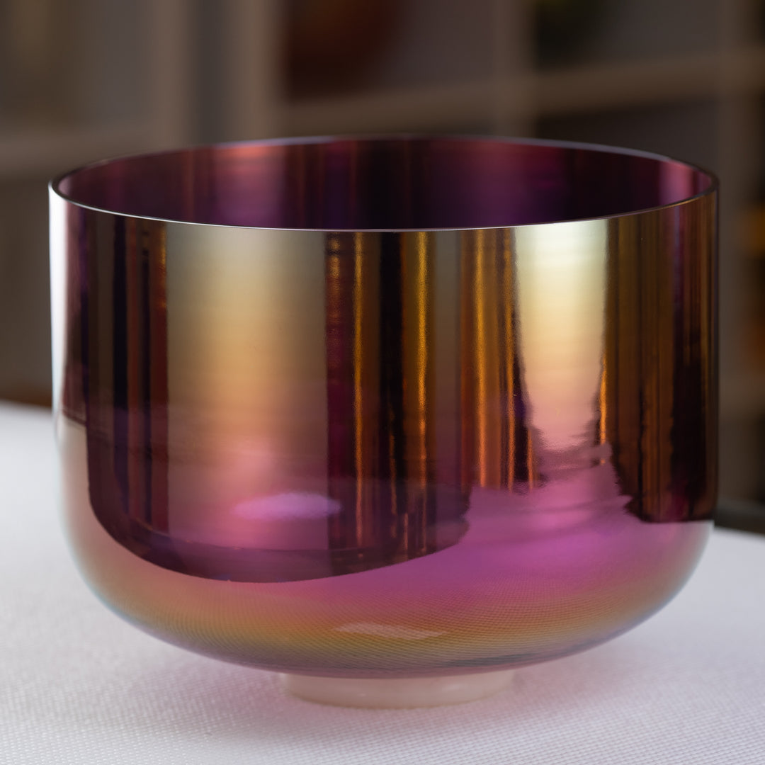 12" F-11 Healing Violet Flame Crystal Singing Bowl