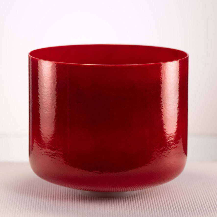 12" G#+7 Crimson Dawn Crystal Singing Bowl, Perfect Pitch